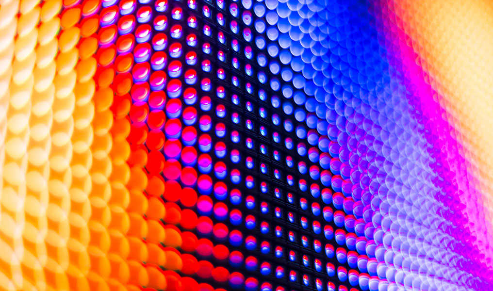 coloured led screen