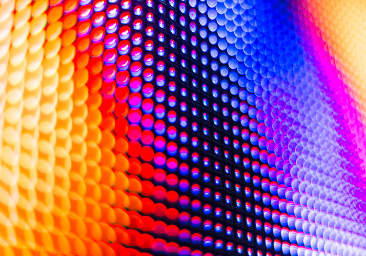 led screen colours
