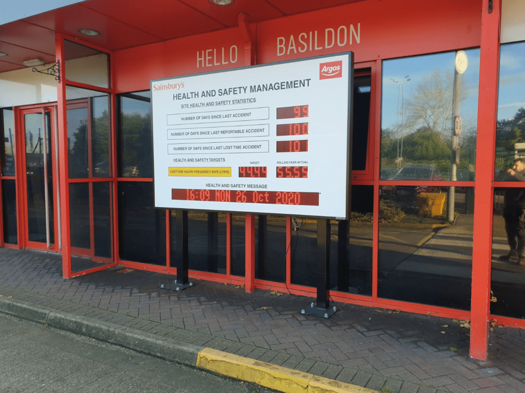 Days Since Last Accident Signs | LED Signage | Scanlite