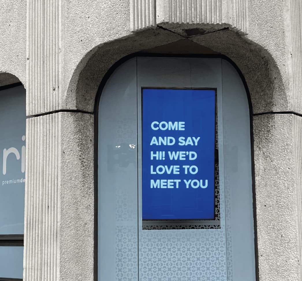 LED message sign