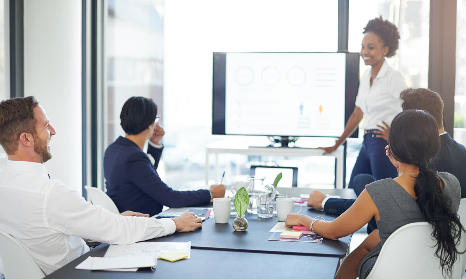 board meeting in a office