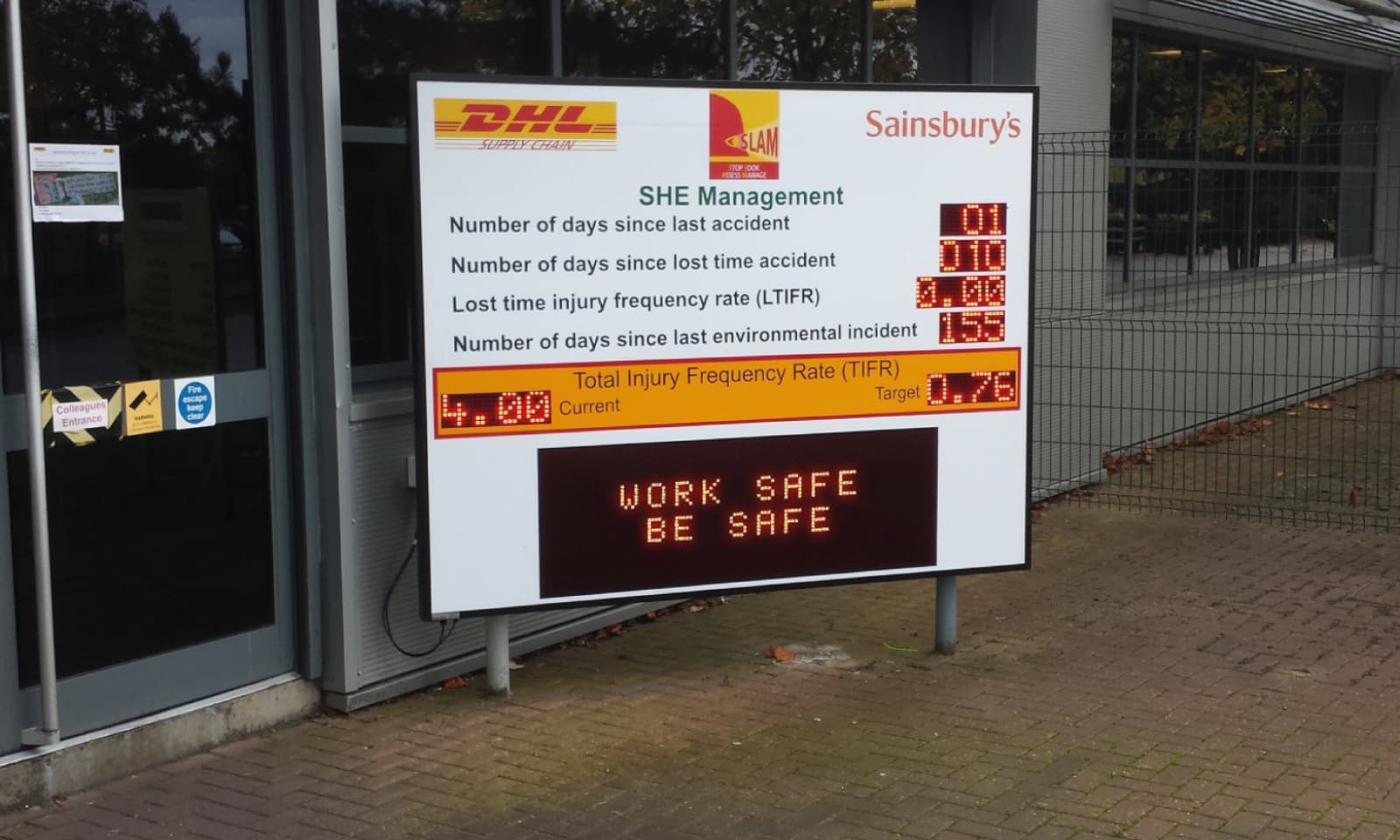 led messaging boards for the workplace
