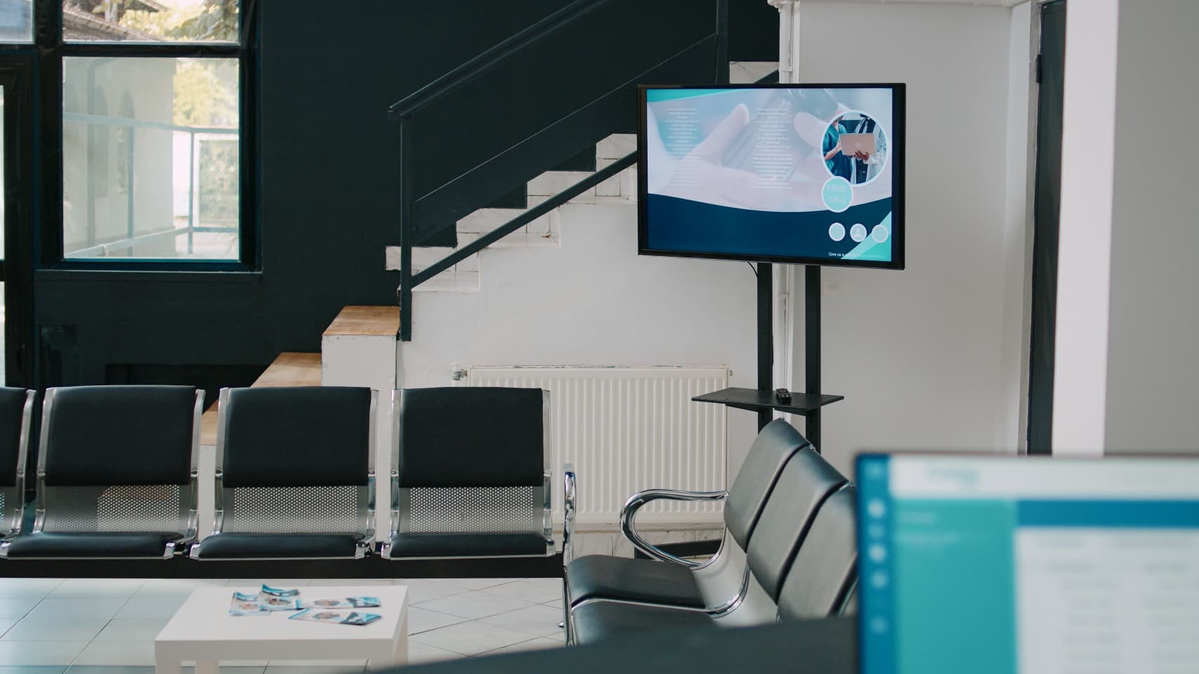 hospital waiting room digital signage